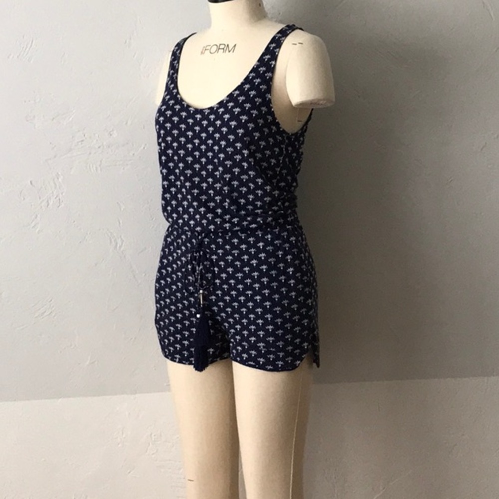 dvf blue romper size small